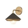 Marnie 1-Light Aged Brass Wall Sconce with Black Shade by MITZI HUDSON VALLEY LIGHTING 2 Marnie 1-Light Aged Brass Wall Sconce with Black Shade by MITZI HUDSON VALLEY LIGHTING -EcoSmart Sales aged brass with black shade mitzi hudson valley lighting vanity lighting h139101 agb bk 64 1000