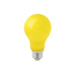 60-Watt Equivalent A19 Outdoor Bug Light Yellow LED Light Bulb (1-Pack) by EcoSmart -EcoSmart Sales bug light ecosmart bug light bulbs fg 04245 40 1000