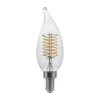60-Watt Equivalent BA11 Dimmable E12 Candelabra Fine Bendy Filament LED Vintage Edison Light Bulb Bright White (3-Pack) by EcoSmart -EcoSmart Sales ecosmart edison bulbs ba11c7e12830s 64 1000