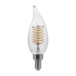 60-Watt Equivalent BA11 Dimmable E12 Candelabra Fine Bendy Filament LED Vintage Edison Light Bulb Bright White (3-Pack) by EcoSmart