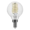 60-Watt Equivalent G16.5 Dimmable Fine Bendy Filament LED Vintage Edison Light Bulb Daylight (2-Pack) by EcoSmart -EcoSmart Sales ecosmart edison bulbs g16 5c7e12850s 64 1000
