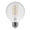 60-Watt Equivalent G25 Dimmable Fine Bendy Filament LED Light Bulb Daylight (2-Pack) by EcoSmart