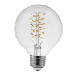 60-Watt Equivalent G25 Dimmable Fine Bendy Filament LED Light Bulb Daylight (2-Pack) by EcoSmart