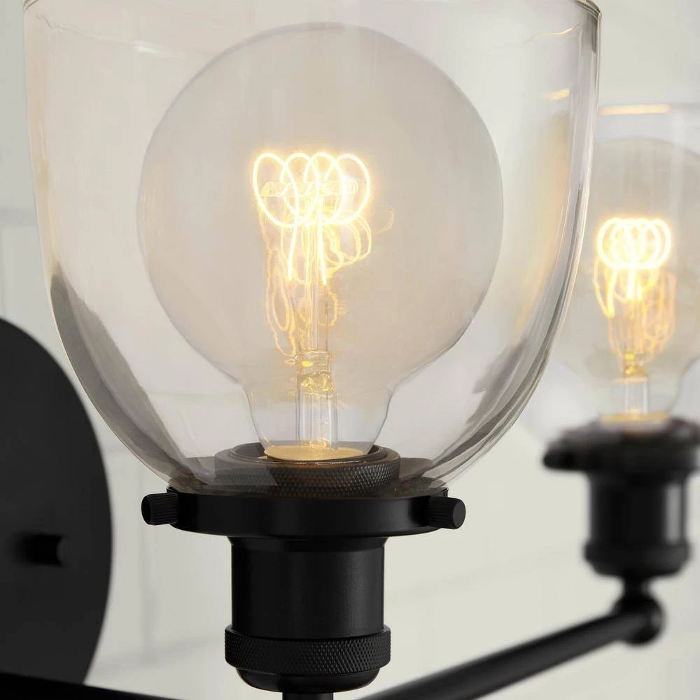 40-Watt Equivalent G30 Dimmable Horizontal Filament LED Vintage Edison Light Bulb Amber (1-Pack) by EcoSmart 7 40-Watt Equivalent G30 Dimmable Horizontal Filament LED Vintage Edison Light Bulb Amber (1-Pack) by EcoSmart - Image 5