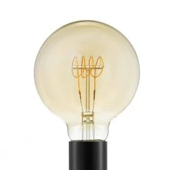 40-Watt Equivalent G30 Dimmable Horizontal Filament LED Vintage Edison Light Bulb Amber (1-Pack) by EcoSmart 13 40-Watt Equivalent G30 Dimmable Horizontal Filament LED Vintage Edison Light Bulb Amber (1-Pack) by EcoSmart -EcoSmart Sales ecosmart edison bulbs g30a5e26822w 40 1000