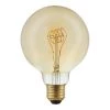 40-Watt Equivalent G30 Dimmable Horizontal Filament LED Vintage Edison Light Bulb Amber (1-Pack) by EcoSmart -EcoSmart Sales ecosmart edison bulbs g30a5e26822w 64 1000