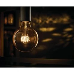 40-Watt Equivalent G30 Dimmable Horizontal Filament LED Vintage Edison Light Bulb Amber (1-Pack) by EcoSmart 17 40-Watt Equivalent G30 Dimmable Horizontal Filament LED Vintage Edison Light Bulb Amber (1-Pack) by EcoSmart -EcoSmart Sales ecosmart edison bulbs g30a5e26822w 77 1000