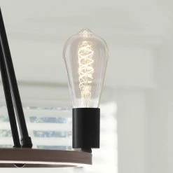 40-Watt Equivalent ST19 Dimmable Fine Bendy Filament LED Vintage Edison Light Bulb Warm White (1-Pack) by EcoSmart -EcoSmart Sales ecosmart edison bulbs st19c5e26822s 1d 1000