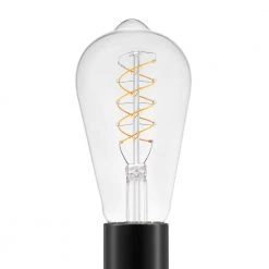 40-Watt Equivalent ST19 Dimmable Fine Bendy Filament LED Vintage Edison Light Bulb Warm White (1-Pack) by EcoSmart -EcoSmart Sales ecosmart edison bulbs st19c5e26822s 40 1000
