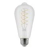 40-Watt Equivalent ST19 Dimmable Fine Bendy Filament LED Vintage Edison Light Bulb Warm White (1-Pack) by EcoSmart -EcoSmart Sales ecosmart edison bulbs st19c5e26822s 64 1000