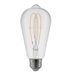 40-Watt Equivalent ST19 Dimmable M-Shape Filament LED Vintage Edison Light Bulb Soft White (1-Pack) by EcoSmart