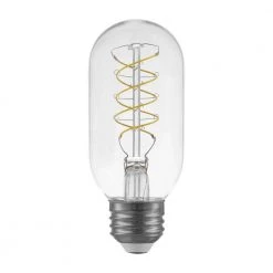 40-Watt Equivalent T14 Dimmable Fine Bendy Filament LED Vintage Edison Light Bulb Soft White (1-Pack) by EcoSmart