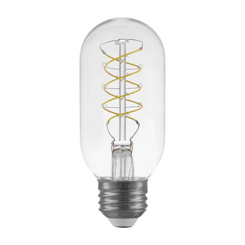 40-Watt Equivalent T14 Dimmable Fine Bendy Filament LED Vintage Edison Light Bulb Soft White (1-Pack) by EcoSmart 3 40-Watt Equivalent T14 Dimmable Fine Bendy Filament LED Vintage Edison Light Bulb Soft White (1-Pack) by EcoSmart