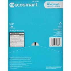 60-Watt Equivalent A19 Dimmable Eco-Incandescent Light Bulb Soft White (16-Pack) by EcoSmart -EcoSmart Sales ecosmart incandescent light bulbs 52698 a0 1000