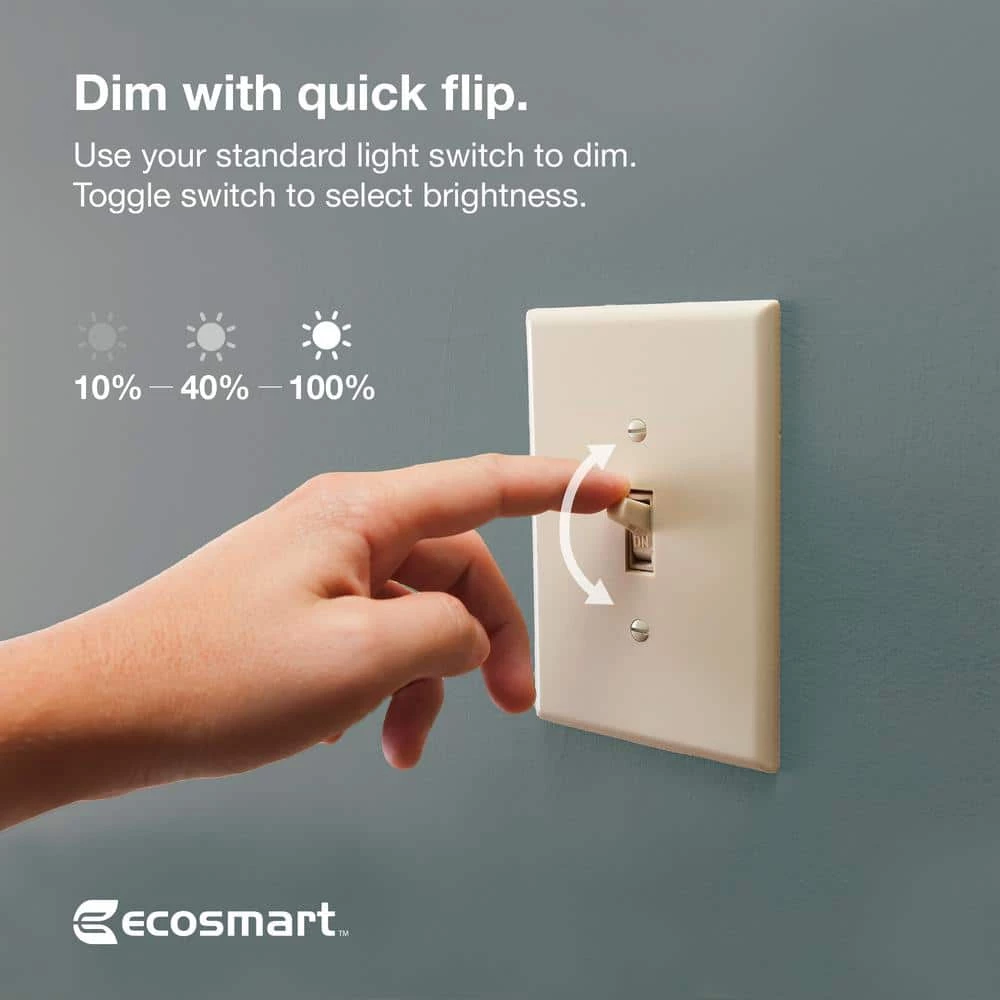 60-Watt Equivalent A19 CEC Built in Dimming LED Light Bulb with Selectable Color Temperature (1-Pack) by EcoSmart 14 60-Watt Equivalent A19 CEC Built in Dimming LED Light Bulb with Selectable Color Temperature (1-Pack) by EcoSmart - Image 12