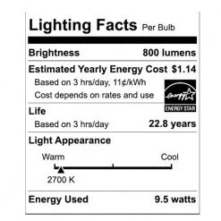60-Watt Equivalent A19 CEC Built in Dimming LED Light Bulb with Selectable Color Temperature (1-Pack) by EcoSmart 24 60-Watt Equivalent A19 CEC Built in Dimming LED Light Bulb with Selectable Color Temperature (1-Pack) by EcoSmart -EcoSmart Sales ecosmart led light bulbs 11a19060wwall01 d4 1000