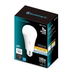 100-Watt Equivalent A21 Dimmable CEC Motion Sensor LED Light Bulb with Selectable Color Temperature (1-Pack) by EcoSmart -EcoSmart Sales ecosmart led light bulbs 11a21100wcctm01 1f 1000