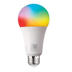 100-Watt Equivalent Smart Hubspace A21 Color Changing CEC LED Light Bulb with Voice Control (1-Bulb) by EcoSmart