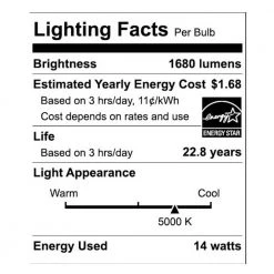 100-Watt Equivalent A19 Dimmable CEC Frosted Glass Filament LED Light Bulb in Daylight (2-Pack) by EcoSmart -EcoSmart Sales ecosmart led light bulbs 11ffa19100wt203 fa 1000