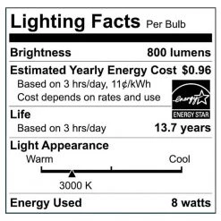 60-Watt Equivalent A19 Dimmable Frosted Glass Filament LED Light Bulb Bright White (4-Pack) by EcoSmart -EcoSmart Sales ecosmart led light bulbs 11ffa1960wesd02 fa 1000