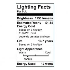 75-Watt Equivalent Wide Surface Non-Dimmable LED Light Bulb Bright White (1-Pack) by EcoSmart 21 75-Watt Equivalent Wide Surface Non-Dimmable LED Light Bulb Bright White (1-Pack) by EcoSmart -EcoSmart Sales ecosmart led light bulbs 11ufo075wulnd01 44 1000