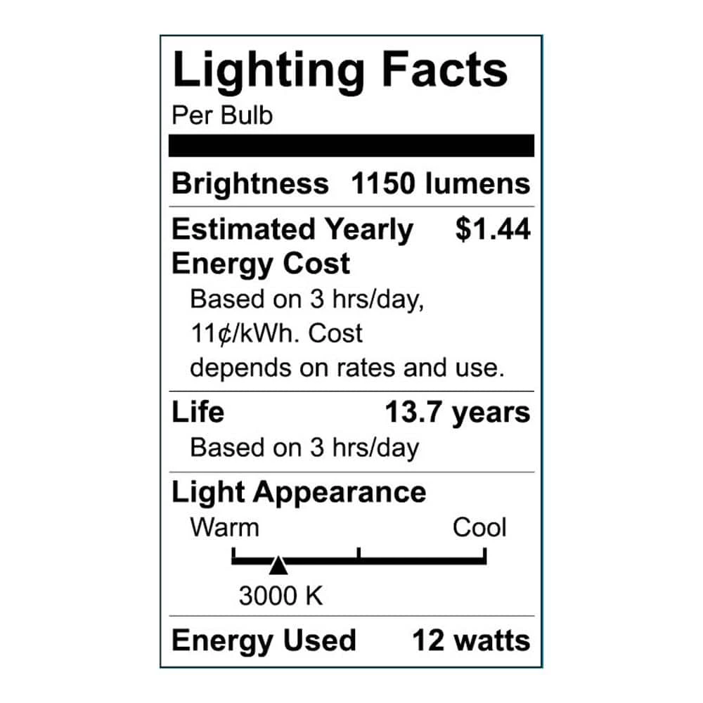 75-Watt Equivalent Wide Surface Non-Dimmable LED Light Bulb Bright White (1-Pack) by EcoSmart 12 75-Watt Equivalent Wide Surface Non-Dimmable LED Light Bulb Bright White (1-Pack) by EcoSmart - Image 10