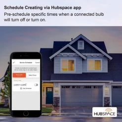 60-Watt Equivalent Smart Hubspace A19 LED Light Bulb Tunable White (1-Bulb) by EcoSmart -EcoSmart Sales ecosmart led light bulbs a10a1960wq1z01 76 1000