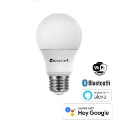 60-Watt Equivalent Smart Hubspace A19 LED Light Bulb Tunable White (1-Bulb) by EcoSmart -EcoSmart Sales ecosmart led light bulbs a10a1960wq1z01 a0 1000