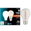40-Watt Equivalent A19 ENERGY STAR and CEC Dimmable Fine Bendy Filament LED Light Bulb Soft White (2-Pack) by EcoSmart 2 40-Watt Equivalent A19 ENERGY STAR and CEC Dimmable Fine Bendy Filament LED Light Bulb Soft White (2-Pack) by EcoSmart -EcoSmart Sales ecosmart led light bulbs a19c6e26927s 64 1000