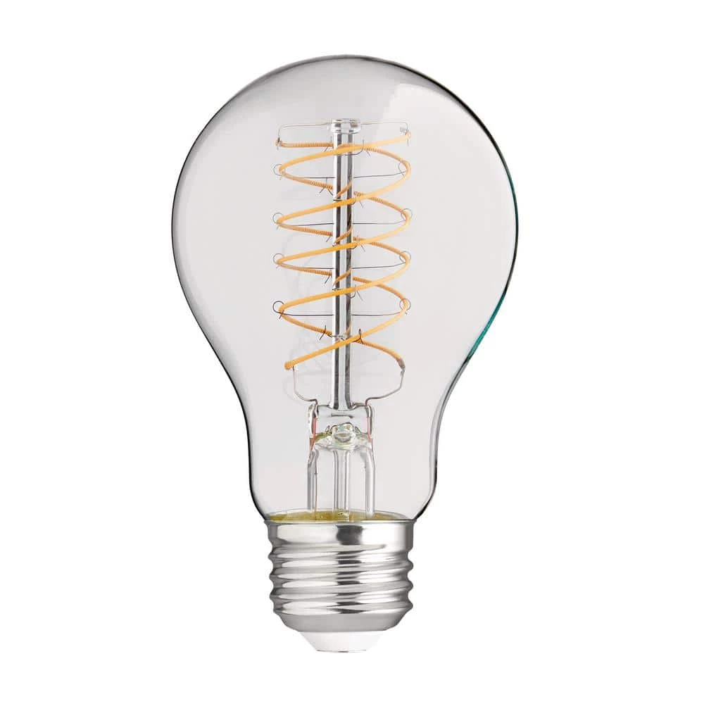 40-Watt Equivalent A19 ENERGY STAR and CEC Dimmable Fine Bendy Filament LED Light Bulb Soft White (2-Pack) by EcoSmart 4 40-Watt Equivalent A19 ENERGY STAR and CEC Dimmable Fine Bendy Filament LED Light Bulb Soft White (2-Pack) by EcoSmart - Image 2