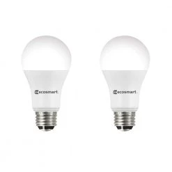 40/60/100-Watt Equivalent A19 Energy Star 3-Way LED Light Bulb Soft White (2-Pack) by EcoSmart