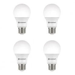 60-Watt Equivalent A19 Dimmable Energy Star LED Light Bulb Daylight (4-Pack) by EcoSmart