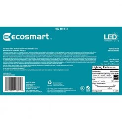 60-Watt Equivalent A19 Dimmable Energy Star Frosted Filament LED Light Bulb Daylight (4-Pack) by EcoSmart -EcoSmart Sales ecosmart led light bulbs a8a19a60wesd03 1f 1000