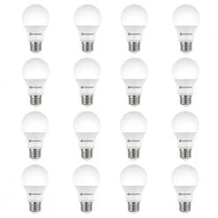 40-Watt Equivalent A19 Dimmable ENERGY STAR LED Light Bulb, Bright White (16-Pack) by EcoSmart