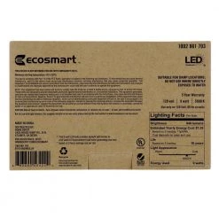 60-Watt Equivalent A19 Non-Dimmable LED Light Bulb Daylight (4-Pack) by EcoSmart -EcoSmart Sales ecosmart led light bulbs b7a19a60wul34 a0 1000