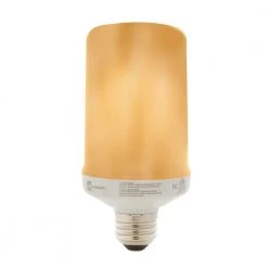 3-Watt Equivalent T60 Cylinder Flame Design LED Light Bulb Amber (1-Pack) by EcoSmart 17 3-Watt Equivalent T60 Cylinder Flame Design LED Light Bulb Amber (1-Pack) by EcoSmart -EcoSmart Sales ecosmart led light bulbs c flame2 led esm a0 1000