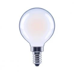 60-Watt Equivalent G16.5 Globe Dimmable Frosted Glass Filament Vintage LED Light Bulb Soft White (12-Pack) by EcoSmart -EcoSmart Sales ecosmart led light bulbs fg 03151x4 4f 1000