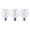 60-Watt Equivalent G25 Dimmable ENERGY STAR Clear Glass Filament Vintage Edison LED Light Bulb Bright White (3-Pack) by EcoSmart 2 60-Watt Equivalent G25 Dimmable ENERGY STAR Clear Glass Filament Vintage Edison LED Light Bulb Bright White (3-Pack) by EcoSmart -EcoSmart Sales ecosmart led light bulbs fg 03236 64 1000