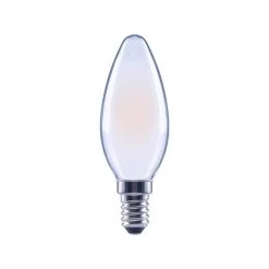 60-Watt Equivalent B11 Dimmable Frosted Glass Filament Candelabra Vintage Edison LED Light Bulb Soft White (12-Pack) by EcoSmart -EcoSmart Sales ecosmart led light bulbs fg 03265x4 c3 1000