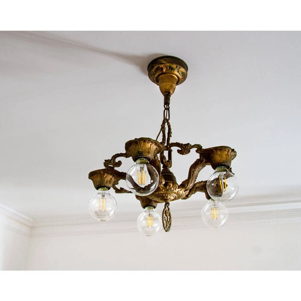 60-Watt Equivalent G25 Globe Dimmable ENERGY STAR Clear Glass Filament LED Vintage Edison Light Bulb Daylight (3-Pack) by EcoSmart 6 60-Watt Equivalent G25 Globe Dimmable ENERGY STAR Clear Glass Filament LED Vintage Edison Light Bulb Daylight (3-Pack) by EcoSmart - Image 4