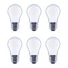 60-Watt Equivalent A15 Dimmable Frosted Glass Filament Vintage E26 Medium Base Soft White LED Light Bulb (6-Pack) by EcoSmart -EcoSmart Sales ecosmart led light bulbs fg 04001 64 1000