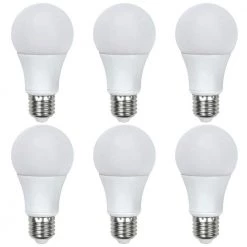 40-Watt Equivalent A19 Dimmable E26 Medium Base Cool White LED Light Bulb (6-Pack) by EcoSmart