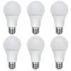 40-Watt Equivalent A19 Dimmable E26 Medium Base Daylight LED Light Bulb (6-Pack) by EcoSmart