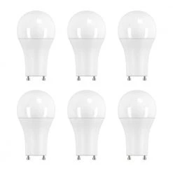 100-Watt Equivalent A19 Dimmable GU24 Base Soft White LED Light Bulb (6-Pack) by EcoSmart