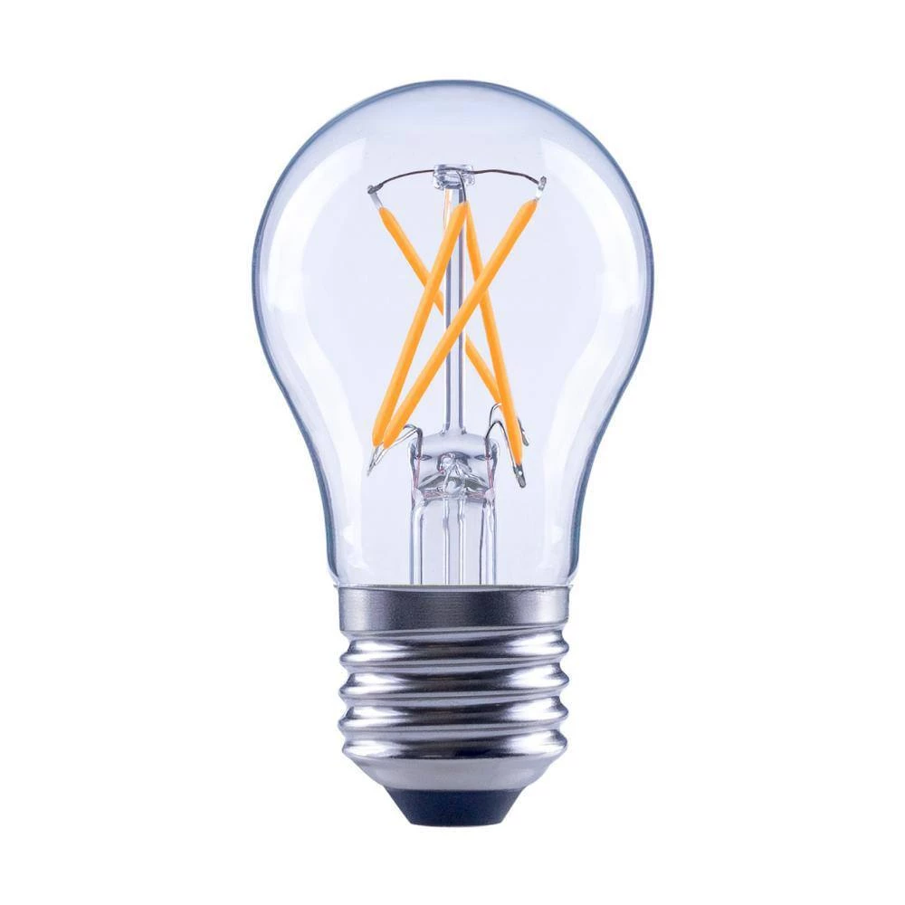 40-Watt Equivalent A15 Dimmable Clear Glass Filament Vintage E26 Medium Base Soft White LED Light Bulb (6-Pack) by EcoSmart 6 40-Watt Equivalent A15 Dimmable Clear Glass Filament Vintage E26 Medium Base Soft White LED Light Bulb (6-Pack) by EcoSmart - Image 4
