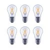 60-Watt Equivalent A15 Dimmable Clear Glass Filament Vintage E26 Medium Base Soft White LED Light Bulb (6-Pack) by EcoSmart 1 60-Watt Equivalent A15 Dimmable Clear Glass Filament Vintage E26 Medium Base Soft White LED Light Bulb (6-Pack) by EcoSmart -EcoSmart Sales ecosmart led light bulbs fg 04013 64 1000
