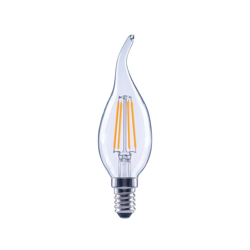40-Watt Equivalent B11 Flame Tip Dimmable Clear Glass Filament E12 Candelabra Base Soft White LED Light Bulb (6-Pack) by EcoSmart 5 40-Watt Equivalent B11 Flame Tip Dimmable Clear Glass Filament E12 Candelabra Base Soft White LED Light Bulb (6-Pack) by EcoSmart - Image 3