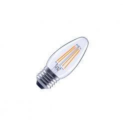 60-Watt Equivalent B11 Dimmable Clear Glass Filament Vintage E26 Medium Base Soft White LED Light Bulb (6-Pack) by EcoSmart -EcoSmart Sales ecosmart led light bulbs fg 04036 44 1000