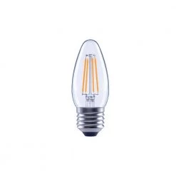 60-Watt Equivalent B11 Dimmable Clear Glass Filament Vintage E26 Medium Base Soft White LED Light Bulb (6-Pack) by EcoSmart -EcoSmart Sales ecosmart led light bulbs fg 04036 4f 1000