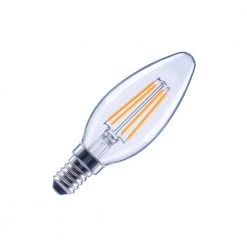 60-Watt Equivalent B11 Dimmable Clear Glass Filament Vintage E12 Candelabra Base Cool White LED Light Bulb (6-Pack) by EcoSmart -EcoSmart Sales ecosmart led light bulbs fg 04038 fa 1000